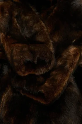 Veste en fourrure superposée