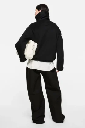 Veste en laine à fermeture éclair
