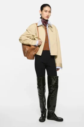 Veste en sergé superposé