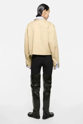 Veste en sergé superposé